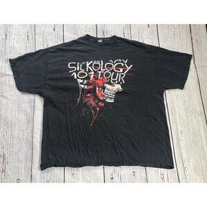 Tech N9ne Collabos Sickology 101 Tour 2009 T-shirt Size XXXL 3XL Strange Music